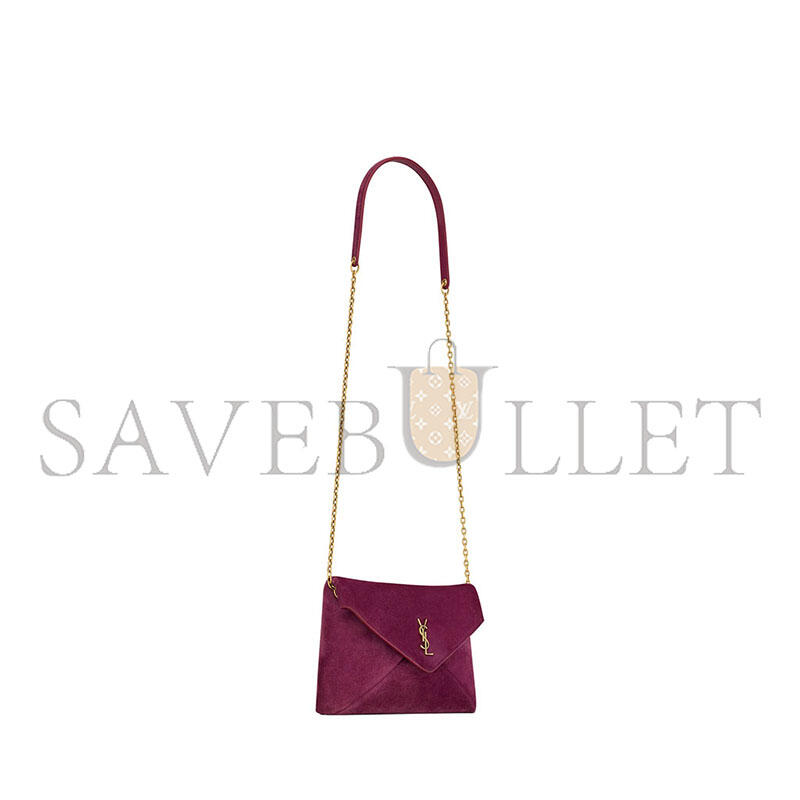 Y51 cassandre small chain pouch in suede 8555691u80w6976 (19*12*3cm)